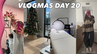 VLOGMAS DAY 20 | microneedling for the first time, lash extensions, dinner w/ the girls