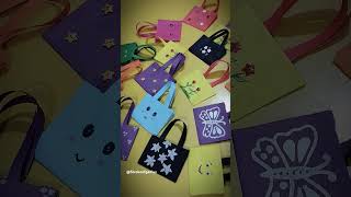 Mini bags for little kids🤩🥰 #arabic #artist #artandcraft #english #youtubeshorts #pov