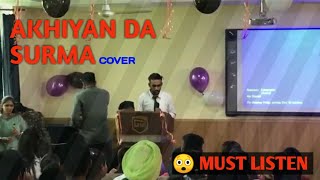 Akhiyan Da Surma 🌹Punjabi song By Aamir Khan || Cover By Dv Singh