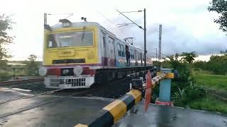 31112(BGAE-BDC) Katwa Sealdah galloping local train in Indian Railway.