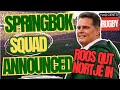 Rassie's Springbok Squad for Rugby Championship 2024