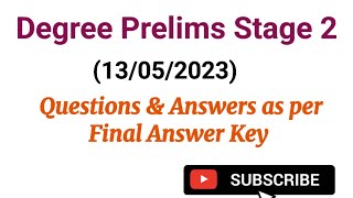 Degree prelims 2nd stage  Questions | LSGI Secretary | High Court Assistant #ldc #psc #keralapsc