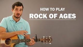 Rock Of Ages (Hymn) | How To Play | Beginner Guitar Lesson
