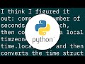 How to convert a UTC datetime to a local datetime using only standard library?