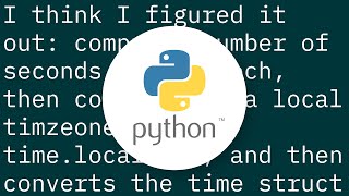 How to convert a UTC datetime to a local datetime using only standard library?