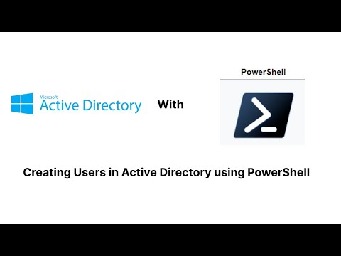 How To Create Users In Active Directory Using PowerShell?, Active