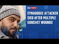 Manchester synagogue attacker died of multiple gunshot wounds, inquest hears