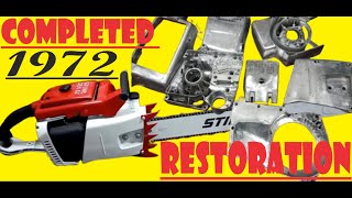 Complete restoration of an old Stihl chainsaw.Incredible restoration of an old Sthil