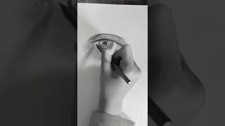 hoe realistisch oog te trekken😱 #shorts  😝how to draw realistic eye