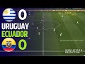 URUGUAY 0-0 ECUADOR | Resumen • Eliminatorias Sudamericanas 2024 Simulación/Recreación