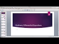 Java for Scientific Computing: Ordinary Differential Equations -- Part 1