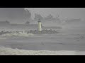 part of santa cruz wharf pier breaks off into ocean