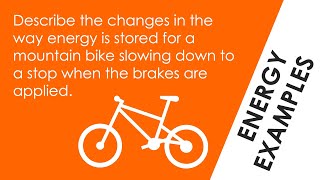 Changes in Energy Stores for a Mountain Bike - WORKED EXAMPLE - GCSE Physics