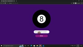 HTML, CSS, \u0026 Javascript: I Created A Magic 8 Ball