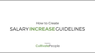 How to Create Salary Increase Guidelines