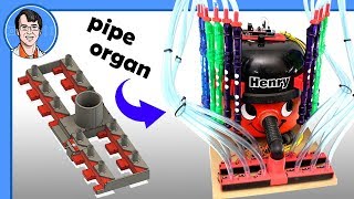 How I built a MIDI Controlled Henry Hoover Pipe Organ | James Bruton