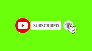 Green screen subscribe button animation no copyright
