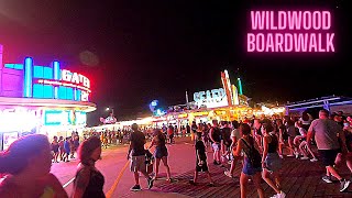 Night Time Walk At The Boardwalk WILDWOOD, NJ 2020