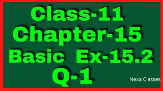 Ex-15.2 Q-1 Class 11 (Statistics) NCERT Math || Q1 Ex 15.2 Class 11 Math| Class 11 Math Ex 15.2 Q1