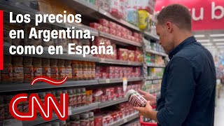 Los precios en Argentina son casi iguales a los de España, pero los salarios son 9 veces más bajos