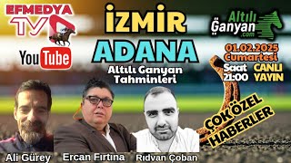 02.02.2025 Pazar İzmir ve Adana Altılı Ganyan Tahminleri