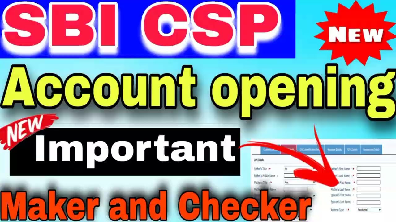 Sbi Csp Account Opening Update | Sbi Csp New Update | Sbi Kiosk Banking ...