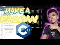 HOW TO MAKE A PACMAN GAME IN C++ LANGUAGE USING MOBILE PHONE- PROGRAMMING TUTORIAL FOR BEGINNERS