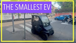 The Smallest EV Car On Earth | Estrima Birò Small | Milan Italy