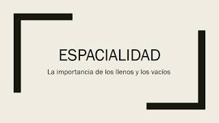 ESPACIALIDAD \