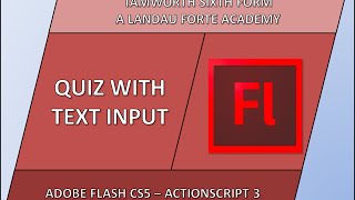 Flash Quiz via Text Input Tutorial