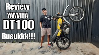 review yamaha DT 100 trail tua yamaha enduro DT100x busuk banget tapi dapetnya murah ya udah deh gpp