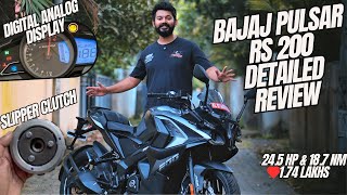 Bajaj Pulsar RS 200 detailed review in Malayalam | Slipper Clutch വന്നു | ഒരു Comfortable Sportbike