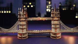 Wooden Puzzle Boxes For Adults - 3D Wooden Puzzles Diy London Tower Bridge Craft Model Kit For Adult
