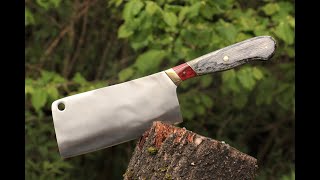 Handmade Meat Cleaver Knife | Handcrafted Knives by Regal Blades #shorts