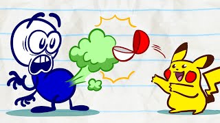 Pencilmate's Giant CATCH! | Animated Cartoons Characters | Animated Short Films | Pencilmation