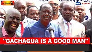 'GACHAGUA IS A GOOD MAN!' Raila Odinga now says, hints at working with him!