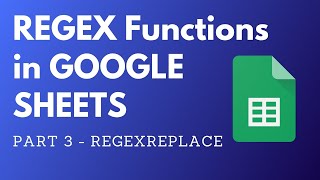 How to use REGEXREPLACE function to replace numbers in GOOGLE SHEETS || Easy Tutorial