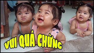 Ba bé sinh ba Gạo Sữa Kem vui vẻ khi có bạn cùng chơi | Ba nàng tiên | TAM CÔNG CHÚA