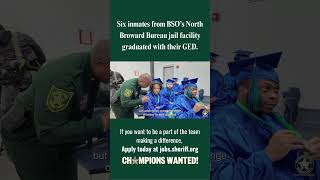 Six inmates graduate with GED in Broward jail facility.