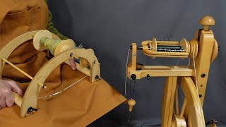 Learn how to make 2 ply yarn on a spinning wheel.