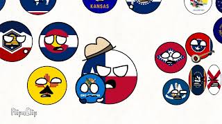 The Great State Fight in countryballs