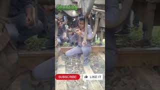 shunting operation in railway । shunting । shunting in railway । shunting train । #shots #shorts