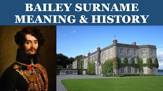 Bailey Surname History