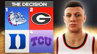 The #1 Player In Country Picks His School! NCAA Basketball 10 My Career!