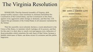 The Virginia Resolution By James Madison
