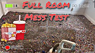 Full room mess test @ mommy house w/ Vacmaster ~ Bissell Cleanview (mh)~ Hoover~ Shark clean up