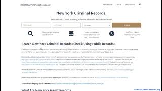 Free Criminal Background Check New York