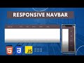 Complete Responsive Navbar Tutorial using HTML,CSS & JAVASCRIPT 2022 🔥 | header navbar tutorial