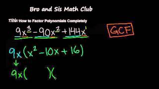 How to Factor Polynomials Completely - Algebra I
