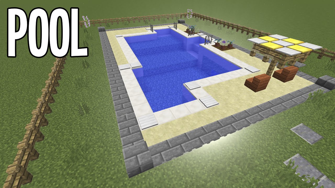 Minecraft Tutorial Pool Inground Youtube